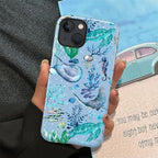 ZHEGAILIAN Case for iPhone 13 14, Ocean Stingray Turtle Seahorse Durable - Image 5