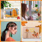 UPINS 1200Pcs Fall Colored Pony Beads - Image 5