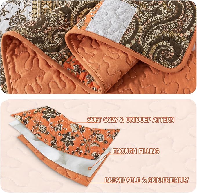 BEDIFANY Cotton Quilts King Size - Image 4