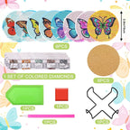 UPINS 8Pcs Diamond Art Painting Coasters - Image 2