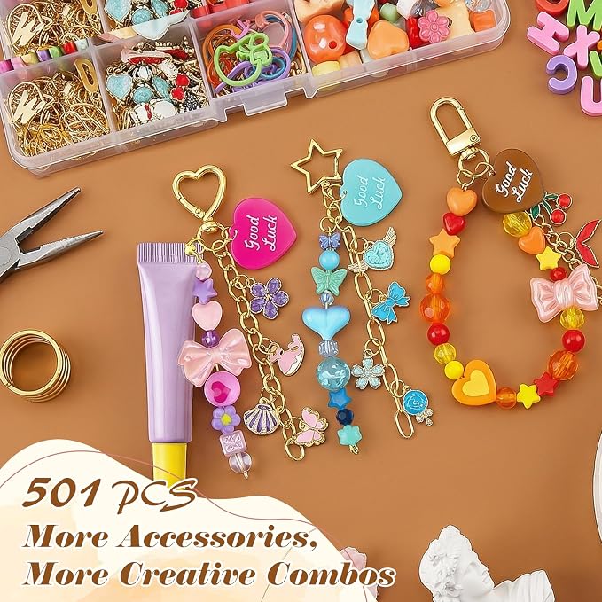 Ecoofor 561 Pcs Keychain Making Kit - Image 3