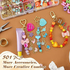 Ecoofor 561 Pcs Keychain Making Kit - Image 3