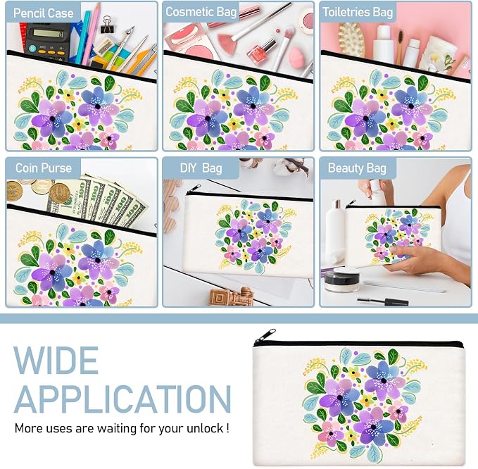 Legigo Blank Canvas Bag Zipper Pouch Makeup Bags Bulk - Image 5