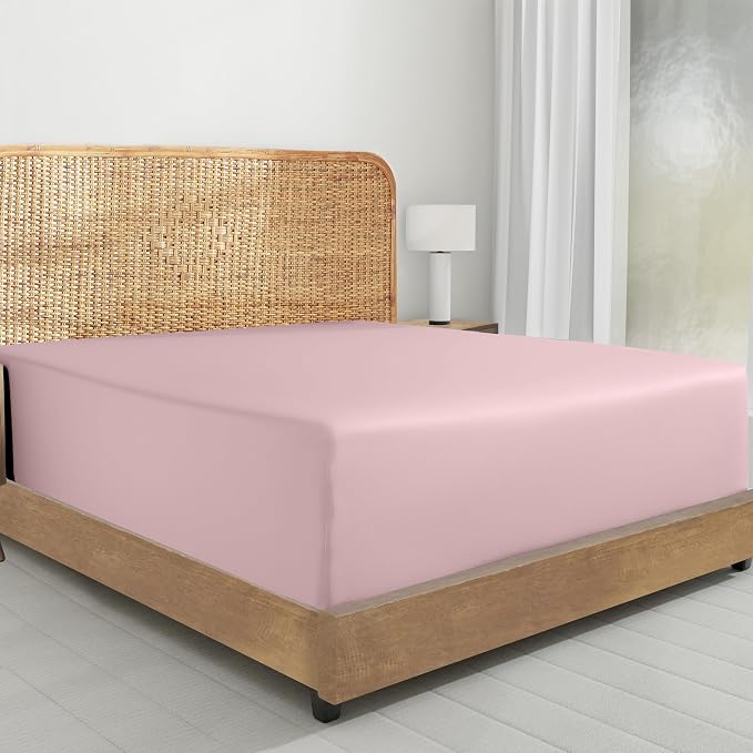 California Design Den 100% Organic Cotton Queen Fitted Sheet Only by CaliforniaDesignDen