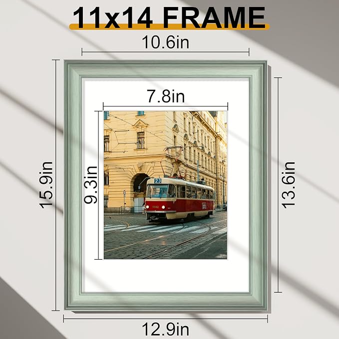 Vittanly 11x14 Picture Frames Set of 2, Ornate Vintage Photo Frame - Image 2