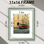 Vittanly 11x14 Picture Frames Set of 2, Ornate Vintage Photo Frame - Image 2