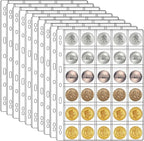 30 Pocket Coin Pages for Collectors, 10 Sheets Coins Sleeves Coin Holders Stamp by carinacoco