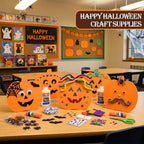 Ireer 48 Pcs Large Foam Pumpkin Cutouts 6 Inch Halloween Crafts Cutouts Fall - Image 4