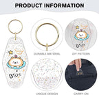 Yoption 50pcs Blank Motel Keychain Bulk - Image 4