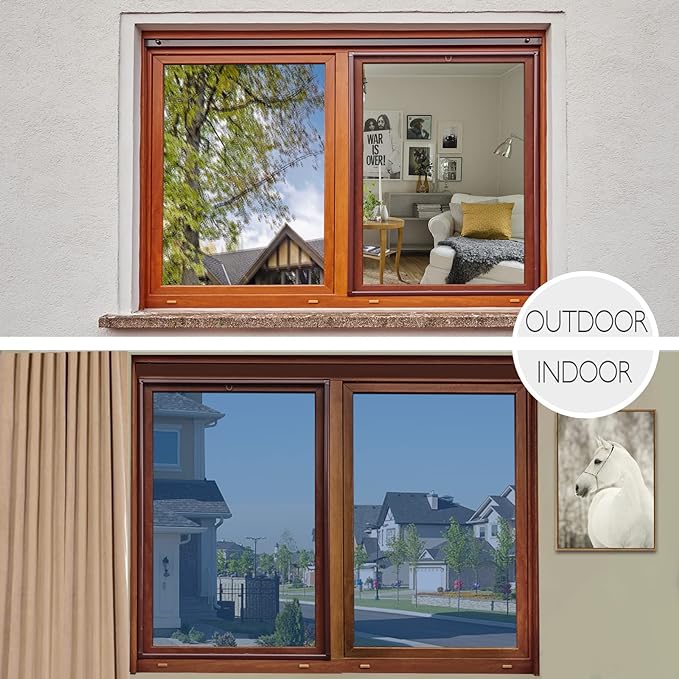 HIDBEA Window Film Daytime Privacy, Heat Control Sun Blocking Anti UV One Way - Image 7