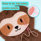 Avenir Sewing Kit for Kids Beginners My First Learn to Sew Craft, Plush Animal - Image 2