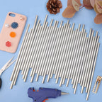ENPOINT Metallic Silver Hot Glue Sticks Mini, 36 Pack Sealing Wax Adhesive - Image 7