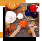 Lenwen 24 Pcs Fall White Foam Pumpkins - Image 5