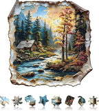 Autumn Dreamscape Puzzles Adults Gifts Wooden 265 Pieces 12.6 * 12.4in by Jollitot