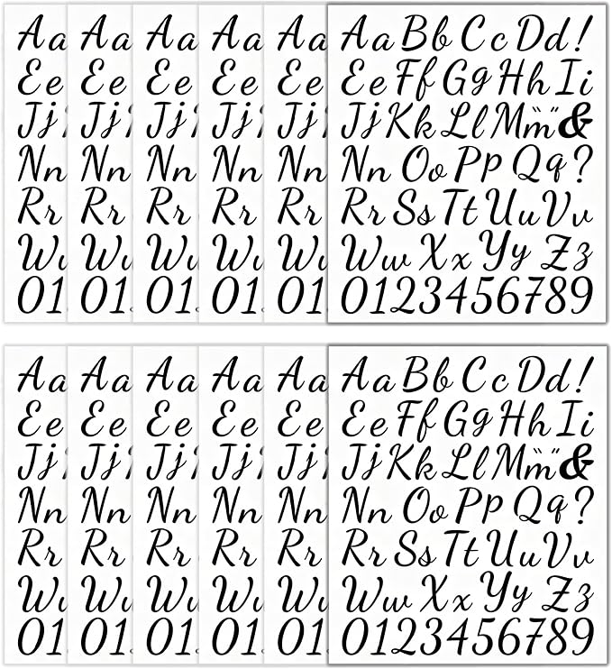 12pcs Iron on Letters for Clothing, Heat Transfer Vinyl Letters, DIY Fabric by Unknown