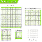 Quilting Rulers, Acrylic Quilt Ruler, 4 Square Fabric Cutting Ruler, Quilting - Image 2