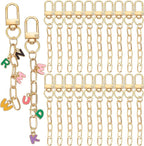 Ymapinc 20 Set Gold Keychain Making Kit, Lobster Claw Metal Clasp by Unknown