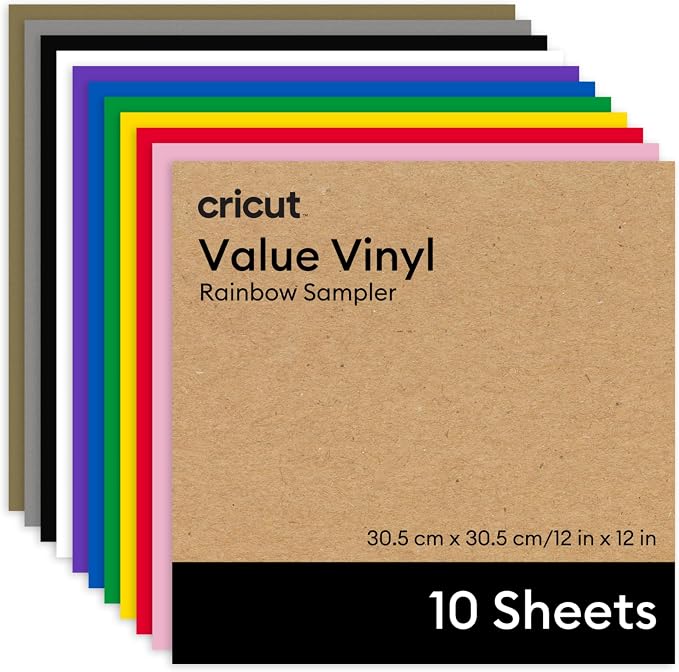 Cricut Value Permanent Vinyl - 10ft Rainbow Sampler by Unknown