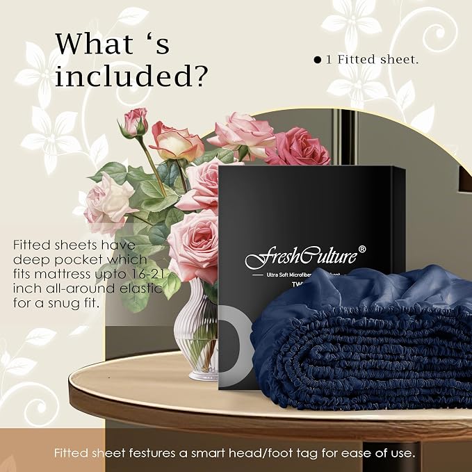 FreshCulture California King Fitted Sheet Only – Premium Hotel-Quality Fitted - Image 5