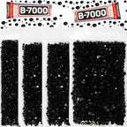 30200Pcs Black Rhinestones for Bedazzling, Mixed Sizes 2, 5mm Flatback Gems by Worthofbest