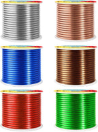 Mandala Crafts 10 GA Green Brown Red Assorted Anodized Aluminum Craft Wire | - Image 2