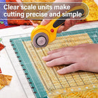 Quilting Ruler, 14.5 * 17.75", Slotted Patchwork Ruler & Template, Non-Slip - Image 3