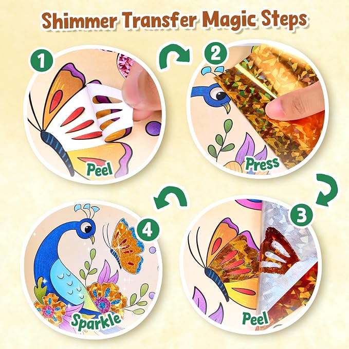 JoyCat Paint with Water Coloring Books & Shimmer Art | Art & Craft Activity - Image 4