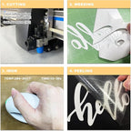 White Glitter Heat Transfer Vinyl 12" x 8 ft HTV - Image 4