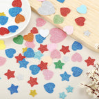 MECCANIXITY 60Pcs Glitter Foam Stickers 1 Inch Self-Adhesive Sparkly - Image 5