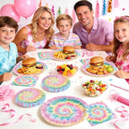 200Pcs Tie Dye Party Decorations - Image 8