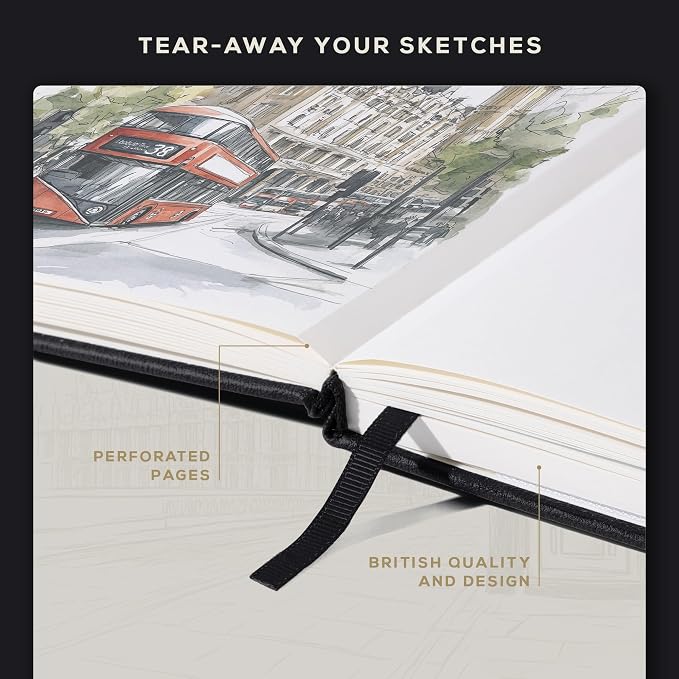 Beechmore Books Square Mixed Media Sketchbook - Image 5