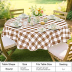 Smiry Plastic Table Cloth, Waterproof Vinyl Tablecloth - Image 7