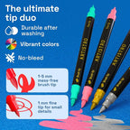 ARTISTRO 80 Fabric Markers for Clothes and Textiles – Permanent No-Bleed Fabric - Image 5