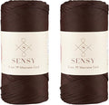 2 Pack of Sensy Premium 2mm 251 Yards Polyester Rope 100% Polypropylene Cord by SSENSY