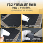 CALPALMY 8-Pack Black ABS Plastic Sheet 1/16 Inch Thick, Flexible Than Acrylic - Image 7