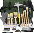 INCLY 26PCS Upgrade Geology Rock Pick Hammer Kit, 33.8 oz Hammer & 4 PCS by INCLY