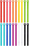 Self-Gripping Cable Ties by Wrap-It Storage, 12 Inch Straps – Reusable Hook and by Wrap-ItStorage