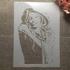 TIAMECH A4 Reusable Raincoat Girl Stencil - Image 8