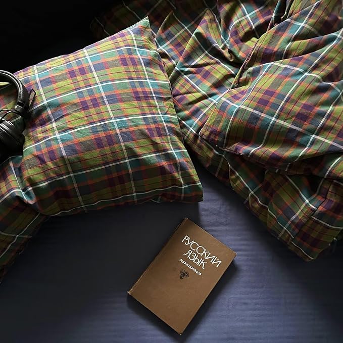 mixinni Buffalo Plaid Duvet Cover King Size - Image 6
