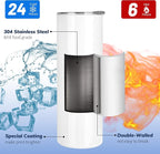 Joyclub Sublimation Tumblers Blanks 20 oz 10 Pack Skinny Straight Tumblers Bulk - Image 4