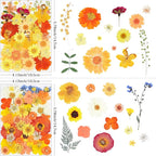 96Pcs Fall Dried Pressed Flowers - Image 2