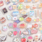 Girl's 3D Cute Japanese Puff Sticker, 100+ Kawaii Dessert and Animal Mini Puffy - Image 4