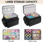 LEFOR·Z Large Sewing Supplies Organizer, Double-Layer Sewing Accessories - Image 3