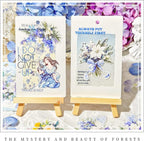 OKUPAN 120Pcs Flower Stickers for Scrapbooking Supplies, Transparent Scrapbook - Image 4