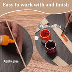 Wooden Dowels for Crafts, Wood Slats Trim Strips for Wall 1/8" × 2" × 12" - Image 5