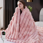 Heated Throw Blanket, Faux Fur Cozy Heating Blanket by Unknown