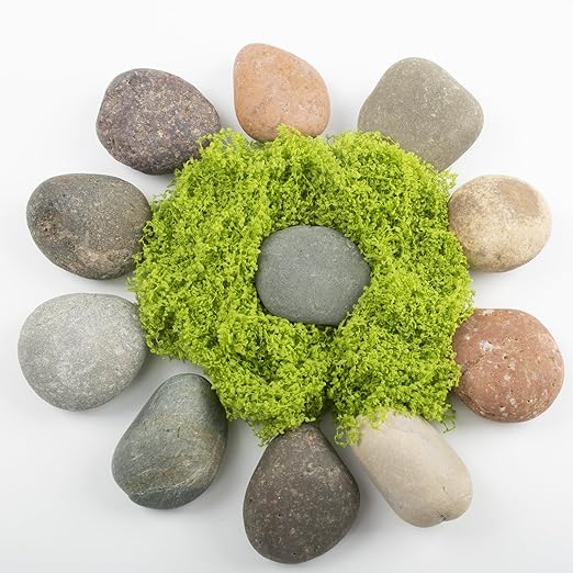 20 LBS Large Natural River Rocks – 2-3.5 Inch Unpolished Decorative Pebbles - Image 4