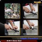 8-In-1 Multi Blades Hand Saw, Drywall Cutter. Hacksaw. Long Blade Hand Saw - Image 5