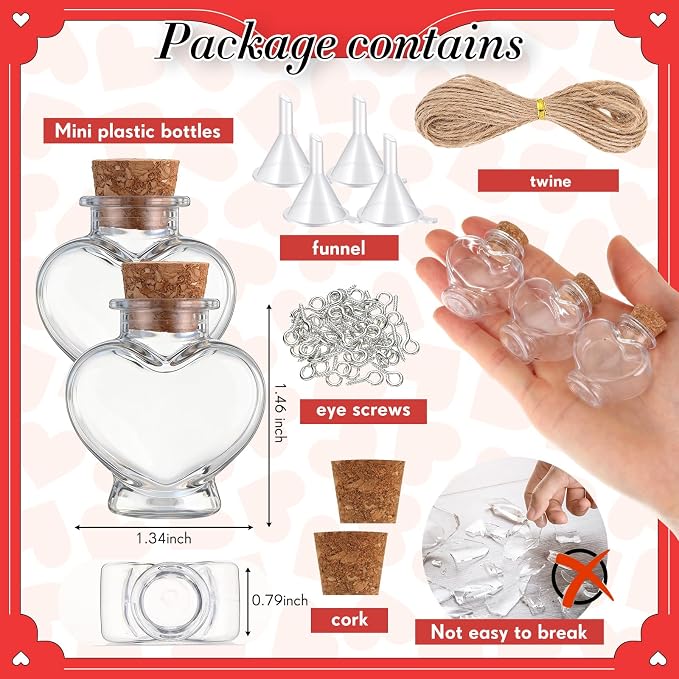 Bokon 25 Pack 1 oz Mini Plastic Bottles - Image 2