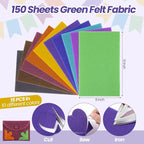 Peryiter 150 Pcs Fall Felt Sheets Bulk - Image 2